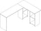 VCM Houten hoekbureau Hoekbureau Computerbureau PC-compartiment Lusias Houten hoekbureau Hoekbureau Computerbureau PC-compartiment Lusias