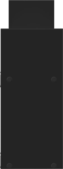 vidaXL - Wandkast - 100x18x40 - cm - bewerkt - hout - zwart