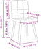 vidaXL - Eetkamerstoelen - 2 - st - stof - zwart