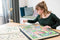 Jumbo Portapuzzle Deluxe - Puzzelmap 1000 Stukjes - 82 x 63 cm - Zwart Beige