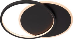 Lucide AXELLE - Plafonnière - Ø 29,5 cm - LED 3 StepDim - 1x24W 2700K - Zwart