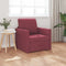 vidaXL - Vloersofa - Bed - 2-in-1 - Bordeauxrood - 74x77x81 - cm - Stof
