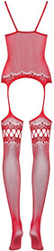Obsessive - Bodystocking F214 Rood S/M/L