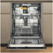 WHIRLPOOL W8IHP42L - Inbouw vaatwasser 60cm - 14 couverts 42 dB(A) - zwart glas