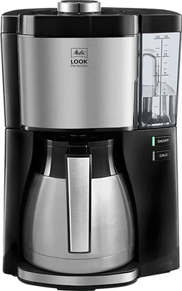 Melitta LOOK® Therm Perfection - Koffiezetapparaat - Dubbelwandige roestvrijstalen thermoskan - 1,25L (10 kopjes)
