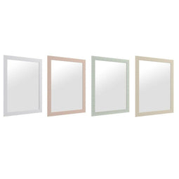 Wandspiegel DKD Home Decor 70 x 2 x 96 cm Kristal Beige Roze Groen Lichtgrijs polyestyreen Stads...