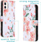 iMoshion Hoesje Geschikt voor iPhone 11 Hoesje Met Pasjeshouder - iMoshion Design Softcase Bookcase - Wit / Roze / Blossom Watercolor