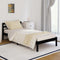 vidaXL - Bedframe - massief - grenenhout - zwart - 90x200 - cm