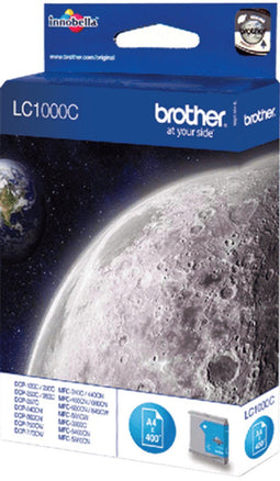 Brother LC-1000C - Inktcartridge - 400 pagina's A4 bij 5% dekking - Cyaan