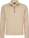 Mario Russo Pique Longsleeve Shirt - Coltrui Heren - Piqué structuur - Beige - L