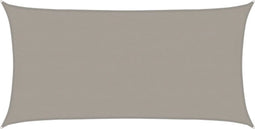 vidaXL - Zonnezeil - 160 - g/m² - rechthoekig - 4x7 - m - HDPE - lichtgrijs