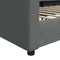 vidaXL - Slaapbank - 100x200 - cm - stof - donkergrijs