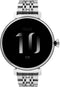 HiFuture Aura Smartwatch dames, 1,08 inch roestvrijstalen AMOLED-display, Stappenteller, Hartslagmeter, polshartslagmeter, echte Sp02-sensoren, IP68 waterdicht, activiteitenteller, magnetische lading compatibel met Android en iOS, kleur (Zilver)