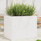 vidaXL - Plantenbak - 90x60x68,5 - cm - massief - grenenhout - wit