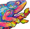 UNIDRAGON Houten Puzzel Voor Volwassenen Dier - Regenboogkleurige Kameleon - 314 stukjes - King Size 31x41 cm