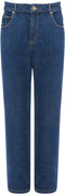 Milanoro - Jeansbroek - Straight fit - Zwartblauw - W31 - L30