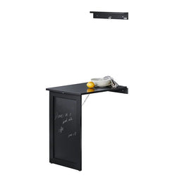 SoBuy FWT20-SCH - Wandtafel - Opklapbaar - Bureau Eettafel - Lichtgrijs