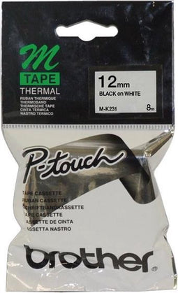 MK-231BZ - 12mm - black on white for PT-55PT/PT-65/-75/-80 / BB4