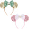 DRESHOW - Hoofdband - Muisoren met glitter en strik