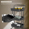 O'DADDY® Keukentrolley - Serveerwagen - 3 plateaus - Zwart