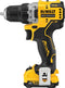 DeWalt DCD701D2-QW - Accuboormachine 12V - Brushless motor 57.5 Nm - 0.9 kg (1 stuk)