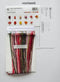 Thea Gouverneur - Borduurpakket met telpatroon - 2083 - Voorgesorteerde DMC Garens - Viooltjes - Linnen - 40 cm x 50 cm - DIY Kit