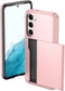 imoshion Hoesje Geschikt voor Samsung Galaxy S23 Hoesje - Ruimte voor 2 pasjes - imoshion Backcover met pasjeshouder - Rosé Goud