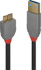 Lindy 36765 - USB-kabel USB 3.2 Gen1 - 0.50 m - Zwart