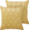 SITAPUR - Sierkussen set van 2 - Geel - 45 x 45 cm - Polyester