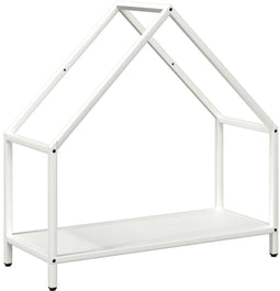 vidaXL - Brandhoutrek - 60x25x60 - cm - koudgewalst - staal - wit