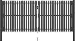 vidaXL - Poort - 4x2 - m - staal - antraciet