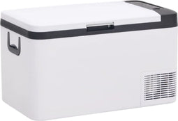 vidaXL - Koelbox - met - handvat - 18 - L - PP - & - PE - zwart - en - wit