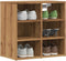 vidaXL - Schoenenkast - 52x30x50 - cm - artisanaal - eikenkleur