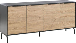 ARKLEY - Sideboard - Zwart - Vezelplaat