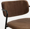 Mica Decorations Nanet Barkruk - H91 cm - Velvet - Donkerbruin