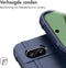 imoshion Hoesje Geschikt voor Google Pixel 8a Hoesje Siliconen - imoshion Rugged Shield Backcover - Donkerblauw