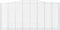 vidaXL - Schanskorven - 4 - st - gewelfd - 400x50x180/200 - cm - ijzer