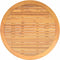 Tuintafel met acaciahouten blad Ø110x71 cm poly rattan beige