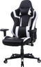 Gamestoel Tornado bureaustoel - ergonomisch verstelbaar - racing gaming stoel - zwart wit