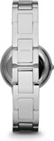 Fossil Virginia ES3282 - Dameshorloge 30 mm - Stalen horlogeband - Zilverkleurig
