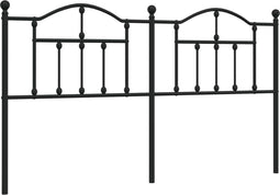 vidaXL - Hoofdbord - 160 - cm - metaal - zwart