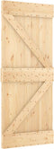 vidaXL - Schuifdeur - met - beslag - 85x210 - cm - massief - grenenhout