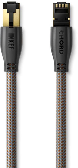 KEF k-stream CAT 6A ethernet kabel 8M - Titanium en koper