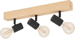 EGLO Townshend 3 Spot - 3 lichts - E27 - Bruin - Zwart (1 stuk)