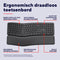 Keyra Ergonomisch Draadloos Toetsenbord - FullSize Qwerty - 2.4G USB en Bluetooth - 85% gerecycled plastic