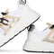 POSH by Poelman CELINE - Dames sneakers - Hakhoogte 4 cm - Wit met combinatie