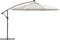 vidaXL - Zweefparasol - met - LED-verlichting - en - metalen - paal - 350 - cm - zand