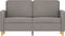 vidaXL - Tweezitsbank - 120 - cm - stof - taupe