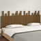 vidaXL - Hoofdbord - wandmontage - 204x3x80 - cm - grenenhout - honingbruin