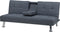 ROXEN - Slaapbank 3-zits - Donkergrijs - Polyester